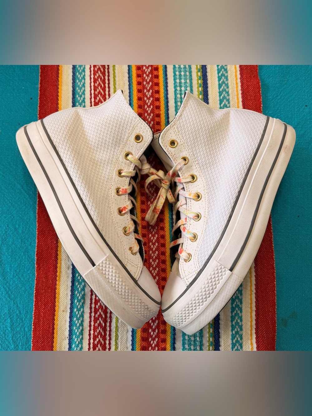 Wmns Chuck Taylor All Star Lift Platform High 'Paint Splatter” , size 10, no box
